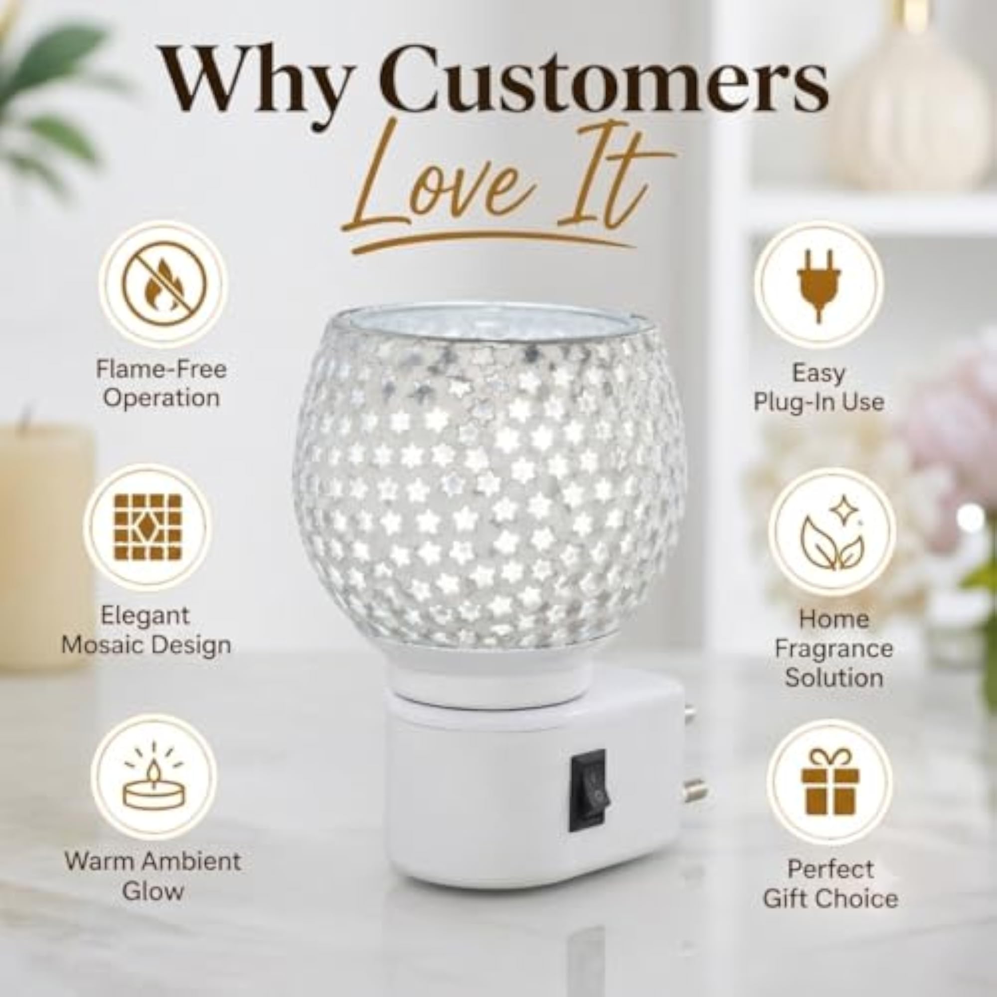 Kapoor Dani Electrical Camphor Diffuser Glass